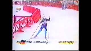 BIATHLON RICOSTRUZIONE SPRINT FEMMINILE ALBERTVILLE 1992 RETSOVA