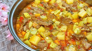 Вкуснейший УЖИН. Овощное РАГУ с КАБАЧКОМ и Мясом. Очень вкусный рецепт! Понравится  всем.