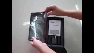 asus memopad HD7 unboxing video