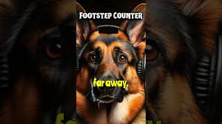 Mind-Blowing German Shepherd Intelligence| Footstep Counter| fact binder #shorts