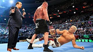 Brock Lesnar Return & Attack & Destroy Cody Rhodes & Challenge Universal Title on Money inthe Bank