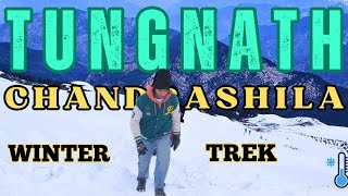 TUNGNATH TREK IN WINTERS | TUNGNATH-CHANDRASHILA TREK IN HEAVY SNOW | RIDING MY YEZDI SCRAMBLER