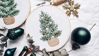 Christmas tree embroidery pattern (part 2)