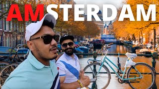 Exploring Amsterdam with an Indian Cricketer and Pakistani Bhai! || Red light District ||