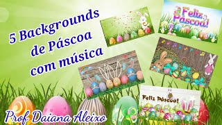 5 Backgrounds de Páscoa com música (Fundo animado).