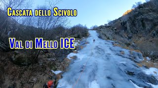 Cascata Dello Scivolo - ValMasino Ice Climbing