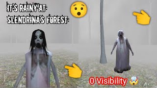 It's Rainy At Slendrina's The Forest Full Gameplay | Slendrina The Forest Rain Mod