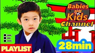 10 LITTLE SAMURAIS PLAYLIST (10人のインディアン) | Babies and Kids Channel | Nursery Rhymes for children