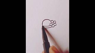 How to draw a girl hat #simple drawing #satisfying art