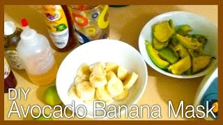 DIY Avocado Banana Hair Mask