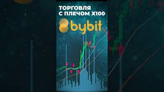 Торгую с плечом х100 BITCOIN  +150% за час  BYBIT  #SHORTS