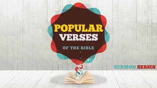 Sunday - 14-04-2024 - 18:30PM | Pst Peter Temple | Popular Verses Of The Bible Pt 1