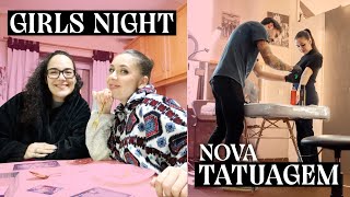 GIRLS NIGHT em casa da TÂNIA❤️ FIZ OUTRA TATUAGEM 🤓 | Joana Gentil