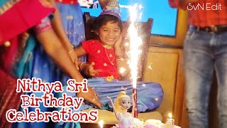 Nithya Sri Birthday Celebrations || 4th Birthday || Chinnari Thalli Telugu Song