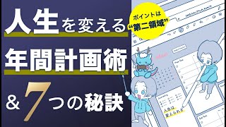 手帳術｜人生を変える年間計画術と7つの秘訣｜デジタルプランナーとNotionを活用｜目標設定術