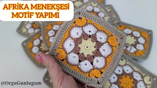 Afrika menekşesi motif yapımı 💛Motif Örnekleri