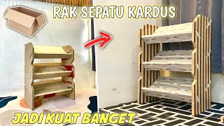 Gila ini kuat banget‼️ cara bikin sepatu dari kardus bekas