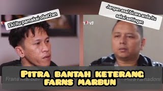 pitra bantah keterang frans marbun,eki seorang pemakai obat terlarang.