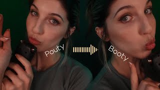 Switching Between Pouty & "Bootyhole" Kisses LOL (ASMR Mouth Sounds for Sleep, Tingles & Relaxation)