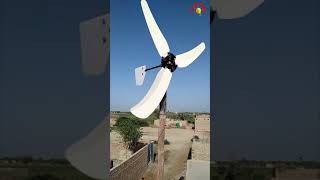 How to make free energy wind turbine at home #generator #fan #experiment #freeenergy #shorts