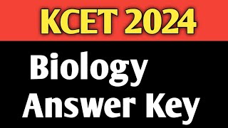 K-CET biology Answer key