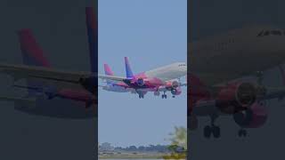 Wizz A321neo Arriving RNW22 at Larnaca Airport