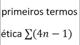 Como resolver uma progressão aritmética