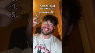 Avoid saying the same answer with James Marriott! #jamesmarriott #music