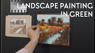 Landscape Painting In Green