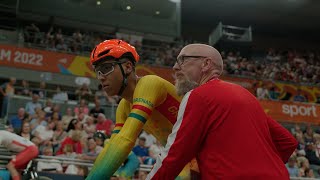 The first Grenadian cyclist at the Commonwealth Games!