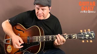 Bar Room Blues on a Vintage 1948 Gibson L4. Guitar Daily Ep 270