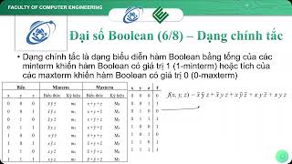 IT012 - Chương 3.3 - Dạng chính tắc