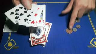 The INVISIBLE LOAD/gimmick card trick walk through. card values = exact change in pocket $$