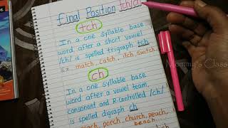 Final position of  tch/ch || Match/Much || where to use these in words || Phonics || in Tamil