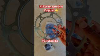 R15 chain sprocket ⛓️❤️👍#chainsprocket #chainset #viral #trending #shortvideo #bikechain #r15 #r15m