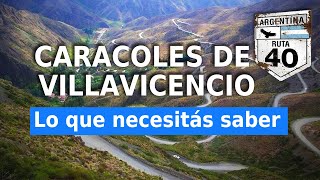 Los Caracoles: de Uspallata a Villavicencio | Mendoza | Ruta 40 | Argentina | Guía ruta 40