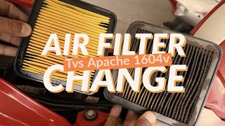 Air filter Change on My Apache 160 4v