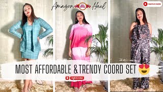 Amazon Coord Sets😍|Coord Sets Amazon |Trendy Coord sets |Co ord set Haul Amazon Under 1000 😱