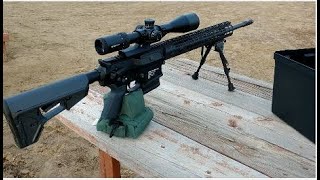 AR 308 AERO Precision 20 inch barrel Vortex Strike Eagle first shots sight in