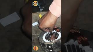 24 Slot Exhaust Cooler Winding. एग्जास्ट मोटर फुल रिवाइंडिंग. Chauhan Electronic Experiment.