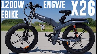 Engwe - X26 - 48V 1200W 26" X 4" Fat Tire EBike - Unbox & Run