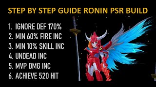 Ronin PSR Guide - Step by Step for Beginner | No MVP/Mini Cards | No Shadow Equipment