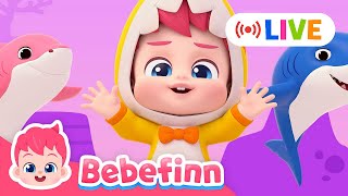 LIVE 🔴 Bebefinn 2024 Top Songs for Kids | Good Morning Song, Baby Shark, Boo Boo +more