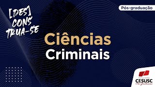 Ciências Criminais | Pós graduação P2