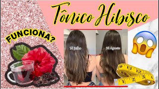 TÔNICO DE HIBISCO FUNCIONA ? ANTES E DEPOIS 1 MÊS