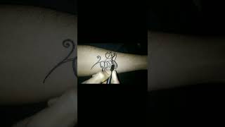 🌿🌼🌿how to make temporary tattoo at home #shorts #tattooartist #tattoolover