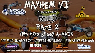 MAYHEM VI Race 2 | A-Main | 4WD MOD Buggy | February 11, 2024