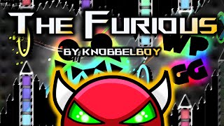 "THE FURIOUS" (LEGENDARY XL HARD DEMON) **W/LYRICS** by Knobbelboy 100% | Geometry Dash