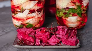 ОЧЕНЬ ЛЕГКИЙ и ВКУСНЫЙ рецепт капусты по-грузински. Квашеная капуста со свеклой. Соленье из капусты.