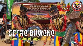 Jaranan pegon //Setro buwono// live sidorahyu #solahbarongan #jarananpegon #viral